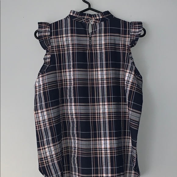 NWT Loft Ruffle High Neck Top - Picture 3 of 4